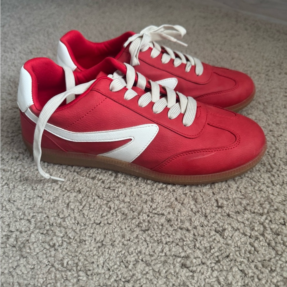 Dolce vita Red and White Sneakers